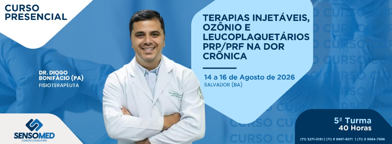 Terapias Injetáveis, Ozônio e Leucoplaquetários PRPPRF na Dor Crônica